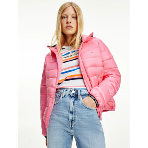 Tommy Jeans dámská růžová bunda - XS (TIF)